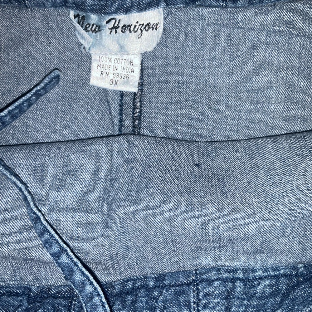 Vintage Denim Maxi Skirt - Blue - Picture 4 of 8